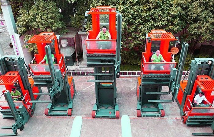 Xe nâng điện VNA 1.5 tấn đầy đủ các loại khung 6m-10m