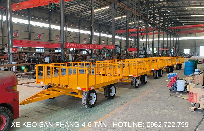 Xe kéo sàn phẳng 4-6 tấn chuyên dụng
