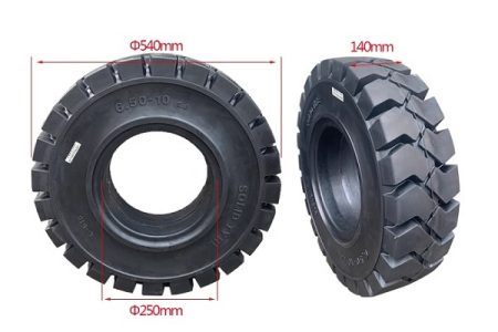 Lốp đặc xe nâng 6.5-10 lốp trước 1-1.8 tấn
