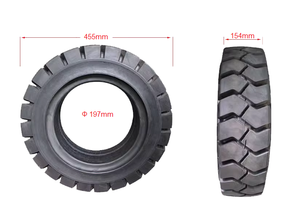 Thông số lốp đặc xe nâng 18*7-8 2-2.5 tấn