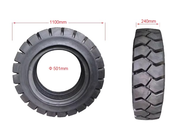 Thông số lốp đặc xe nâng 9.00-20 8.5-10 tấn