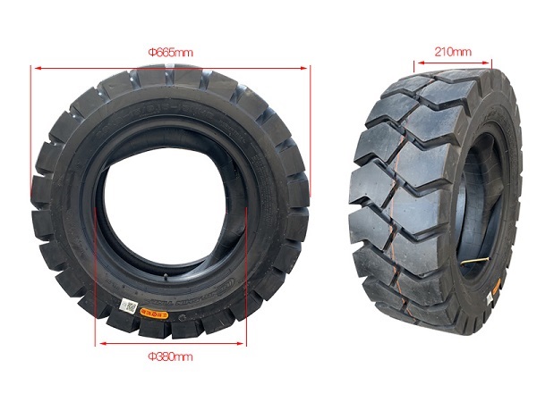 Thông số lốp hơi xe nâng 28*9-15 3-3.5 tấn
