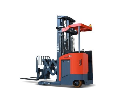 G series CQD14X2 1.4 tons stand-up scissor reach truck