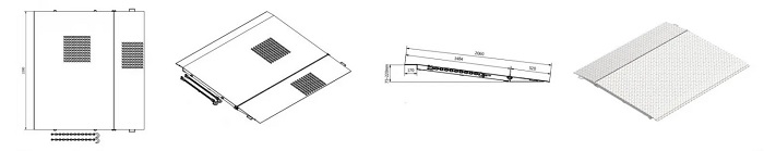 Bản vẽ sàn dốc dẫn container cho xe nâng Ramp container