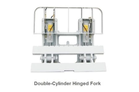 Bộ càng gật gù xe nâng Double cylinder hinged fork