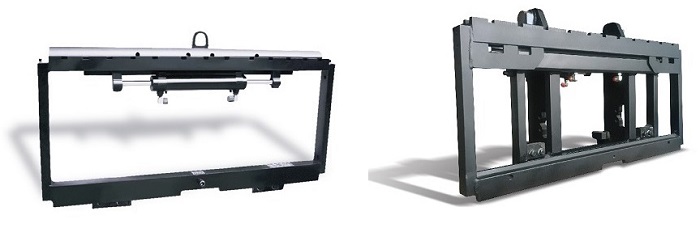 Hình ảnh hai bộ dịch giá Sideshifters xe nâng