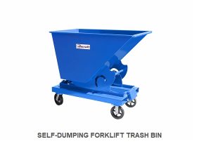 Thùng rác xe nâng tự đổ